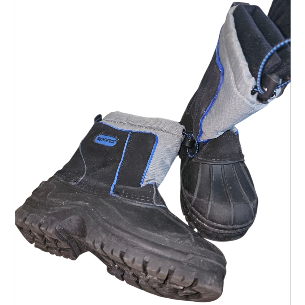 Sporto Black Snow Boots